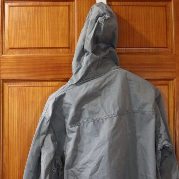 Vintage DKNY Classic Gray Utility Light Jacket Windbreaker Jacket Small - Picture 11 of 16